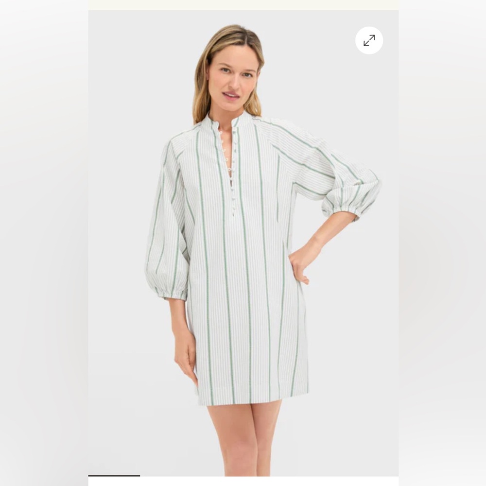 Tuckernuck Mondego Stripe Seersucker Mini Maryse Caftan